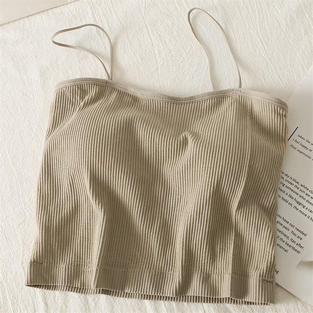 Women's Slim Knit Casual Solid Color Tank Top