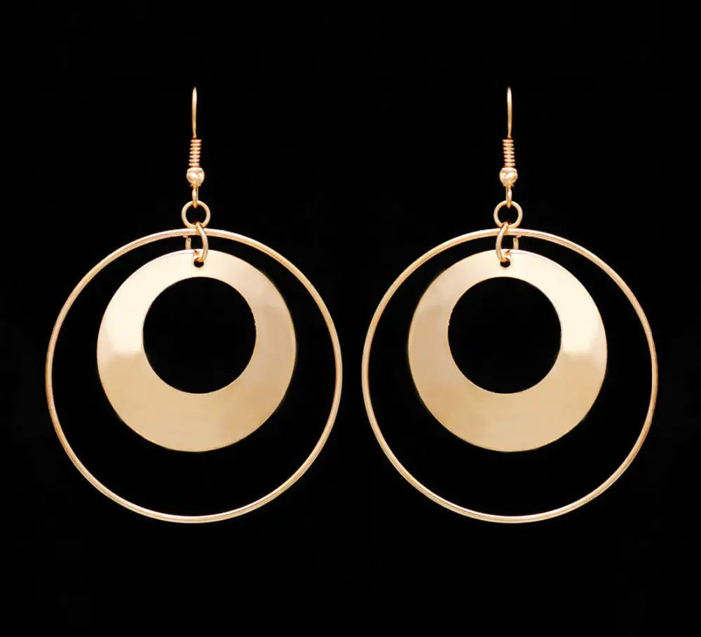 Creative Round Earrings and Necklace Set for Women