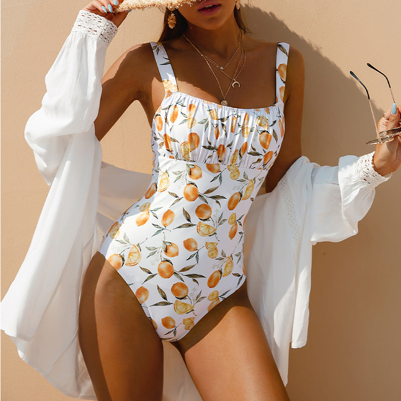 Women's Floral One-Piece Bikini Swimsuit