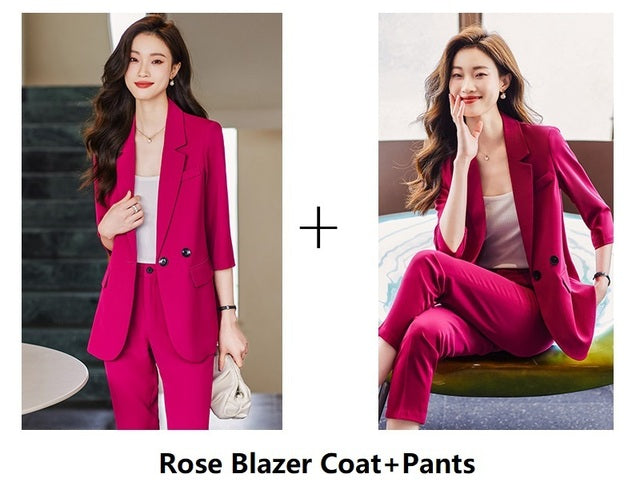 Women's Professional Business Suit for Spring & Summer