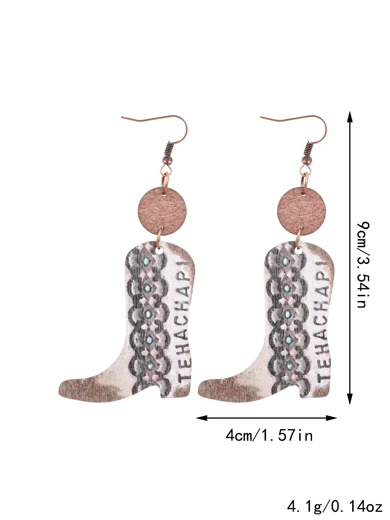 Western Floral Earrings - Vintage Style for Women