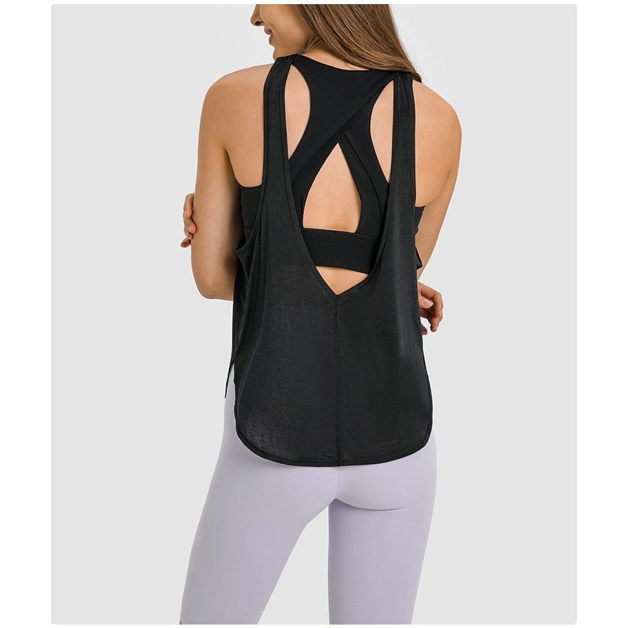 Women's Lightweight Yoga Tank Top with Removable Padding