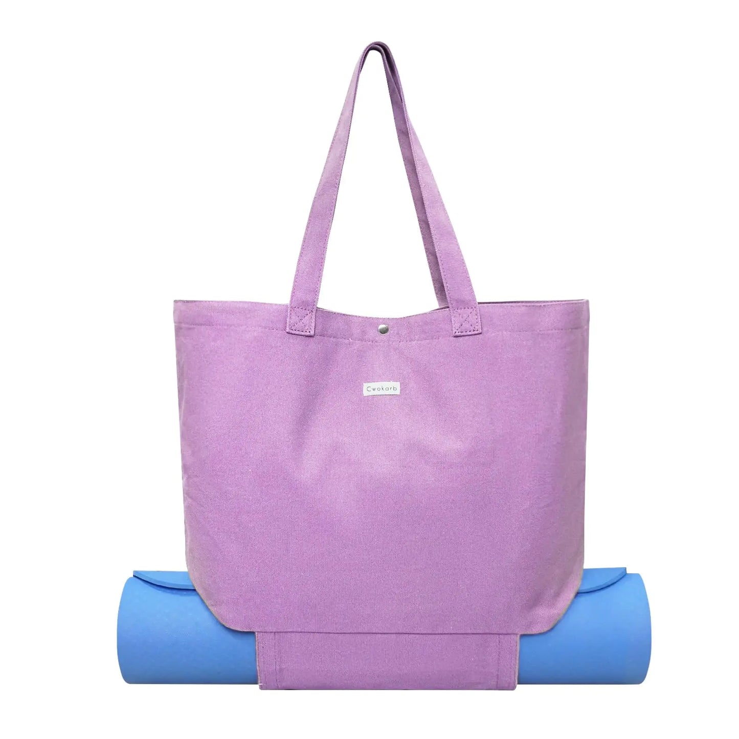 Canvas Yoga Bags and Mat - Carrier Pocket Carryall Shoulder Bag for Office, Workout, Pilates Travel, Beach and Gym