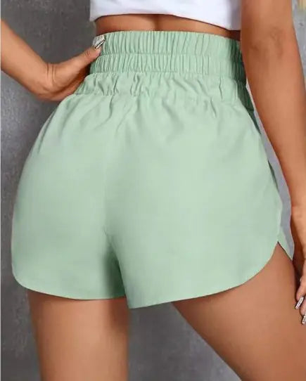High-Waisted Elastic Shorts for Women (One Piece)
