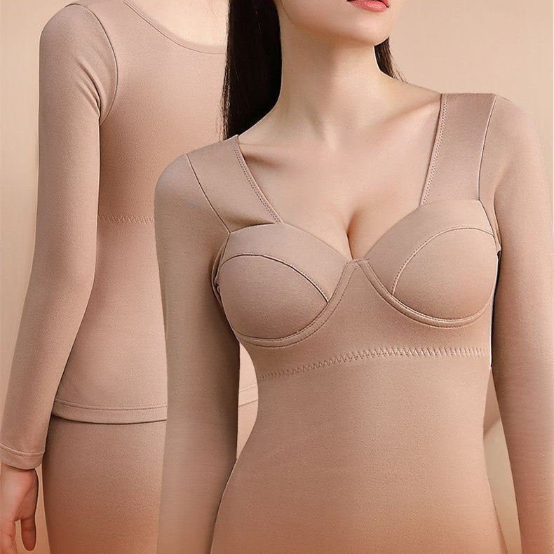 Warm Women's Velvet One-Piece Cup Bra