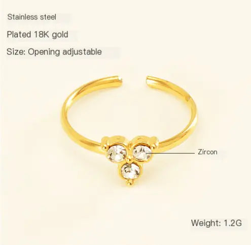14K Gold Floral Ring - Flower Jewelry