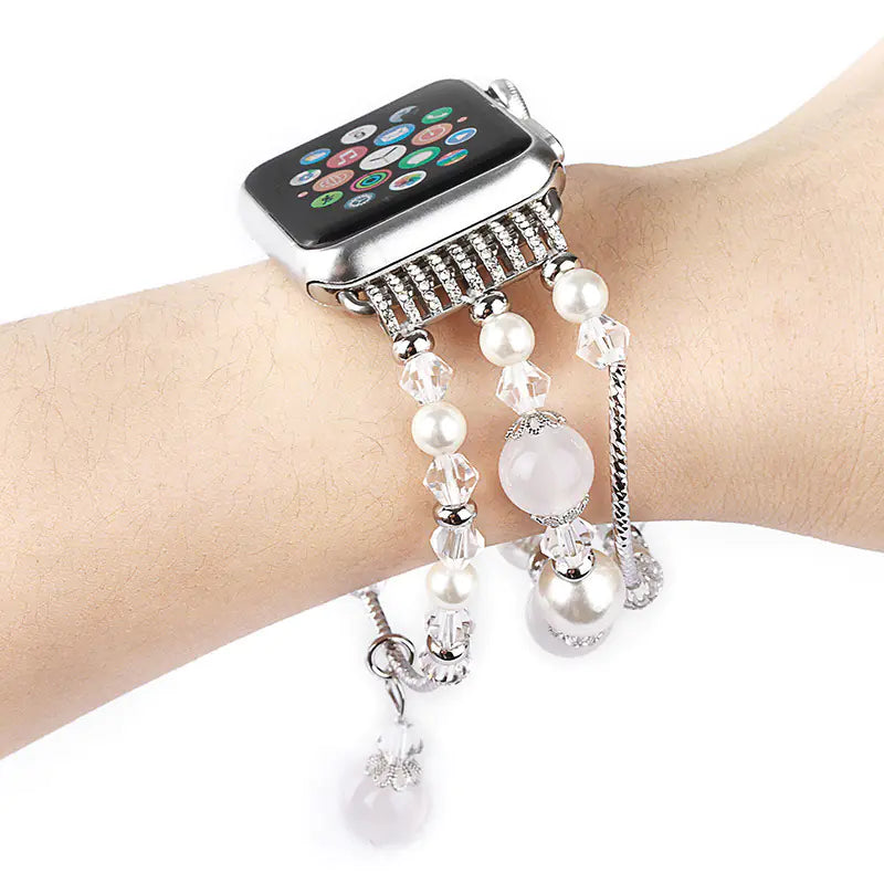Agate Crystal Sports Watch Band Jewelry