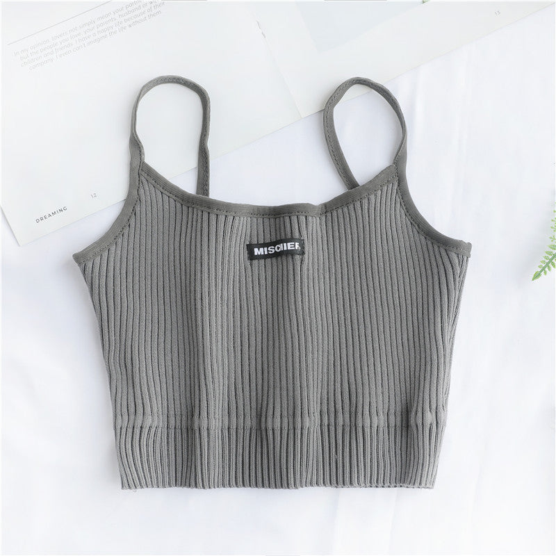 New Women's Sleeveless Embroidered Tank Top