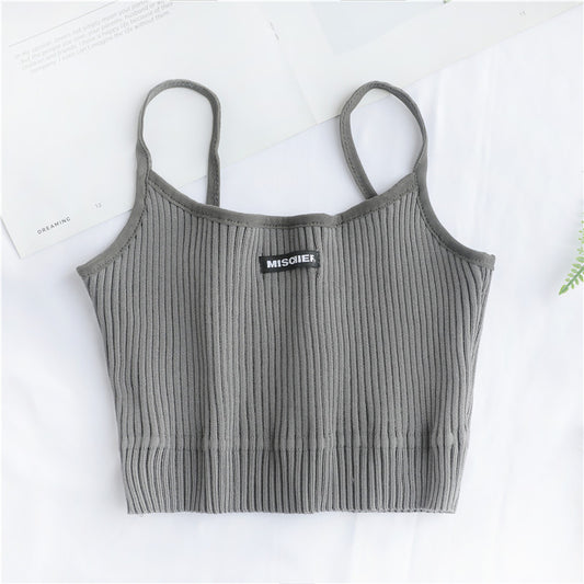 New Women's Sleeveless Embroidered Tank Top