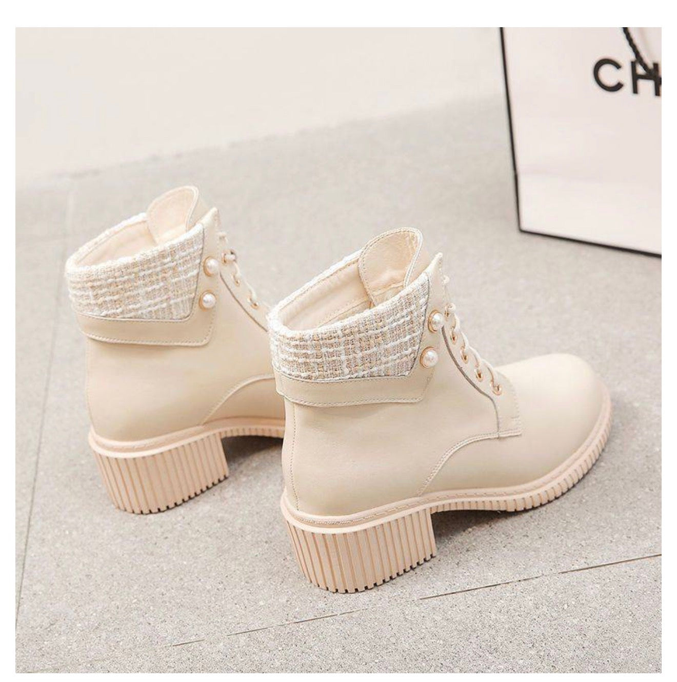 Women's Martin Boots with Thick High-Heels (All-match)
