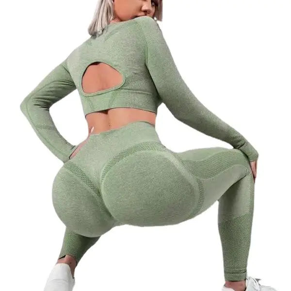 New Seamless Yoga and Running 2-Piece Set