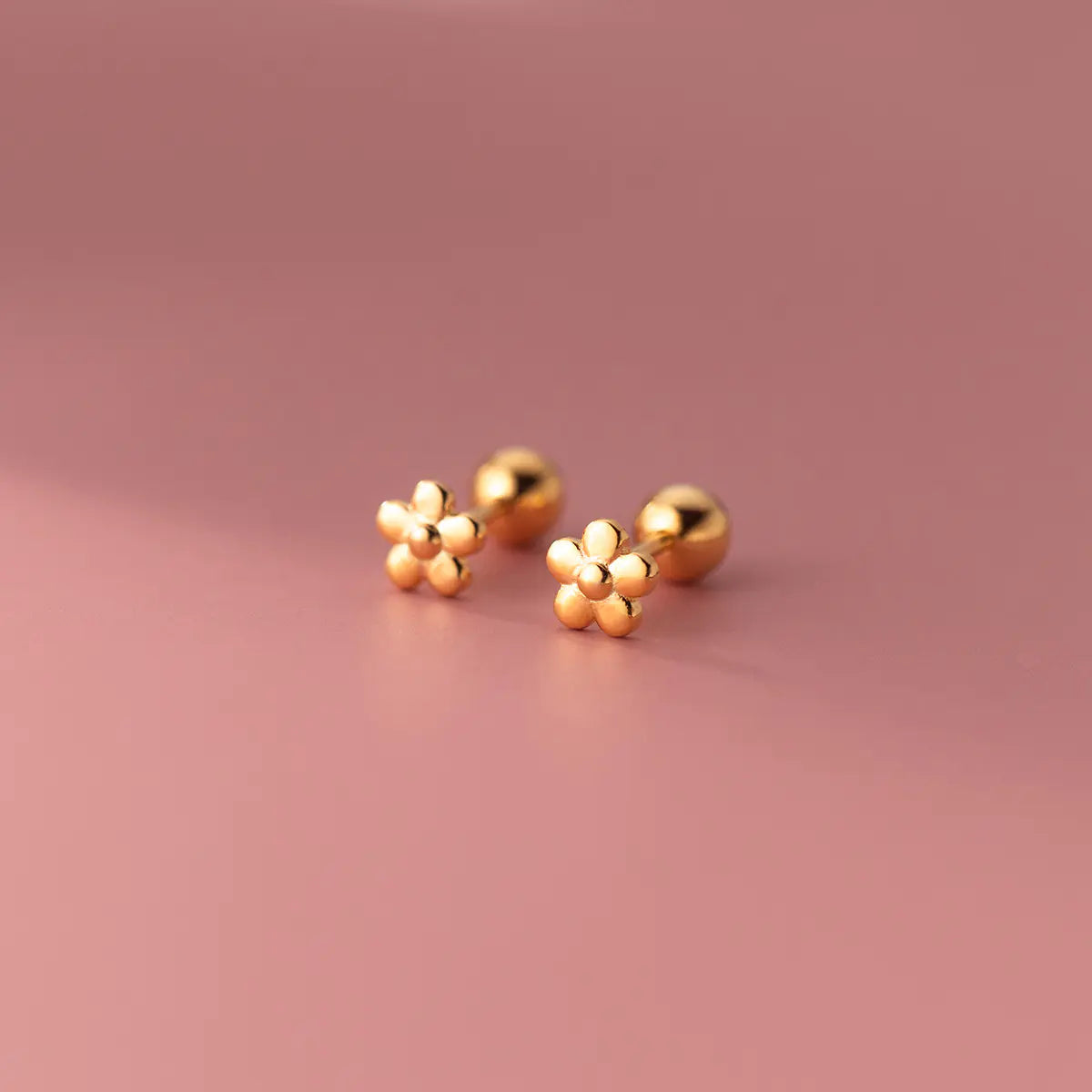 S925 Silver Flower Threaded Earrings for Women