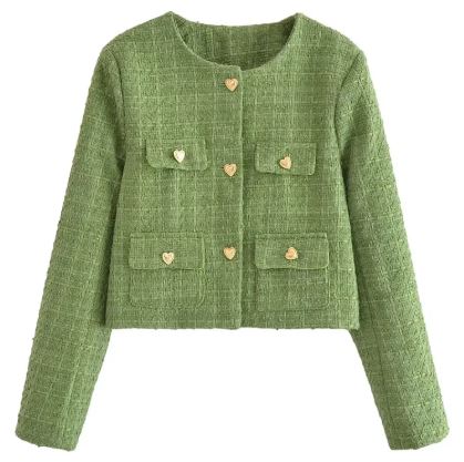 Women's Woolen Skirt Jacket Coat Set