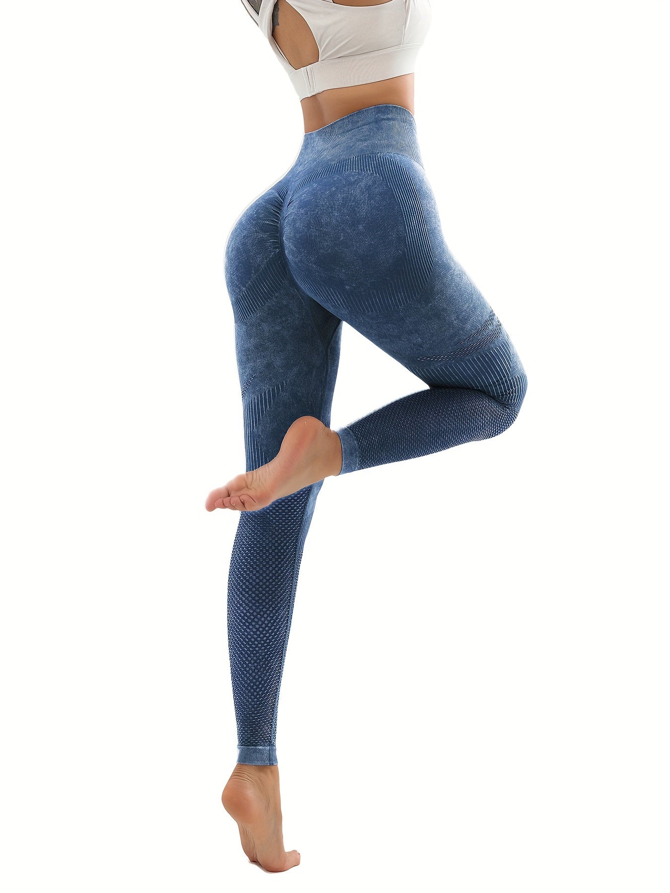 3 Pack Mesh Cut Out Leggings For Women. Tights Breathable Workout Tummy Control Pants