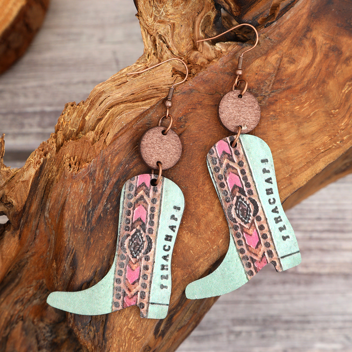Western Floral Earrings - Vintage Style for Women