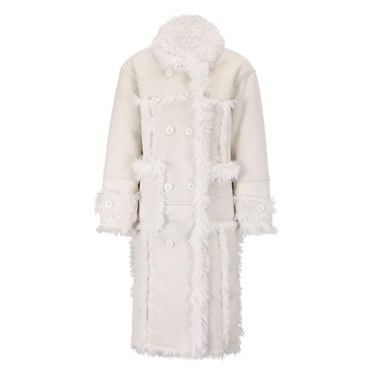 Women's Long Fur One-Piece Coat