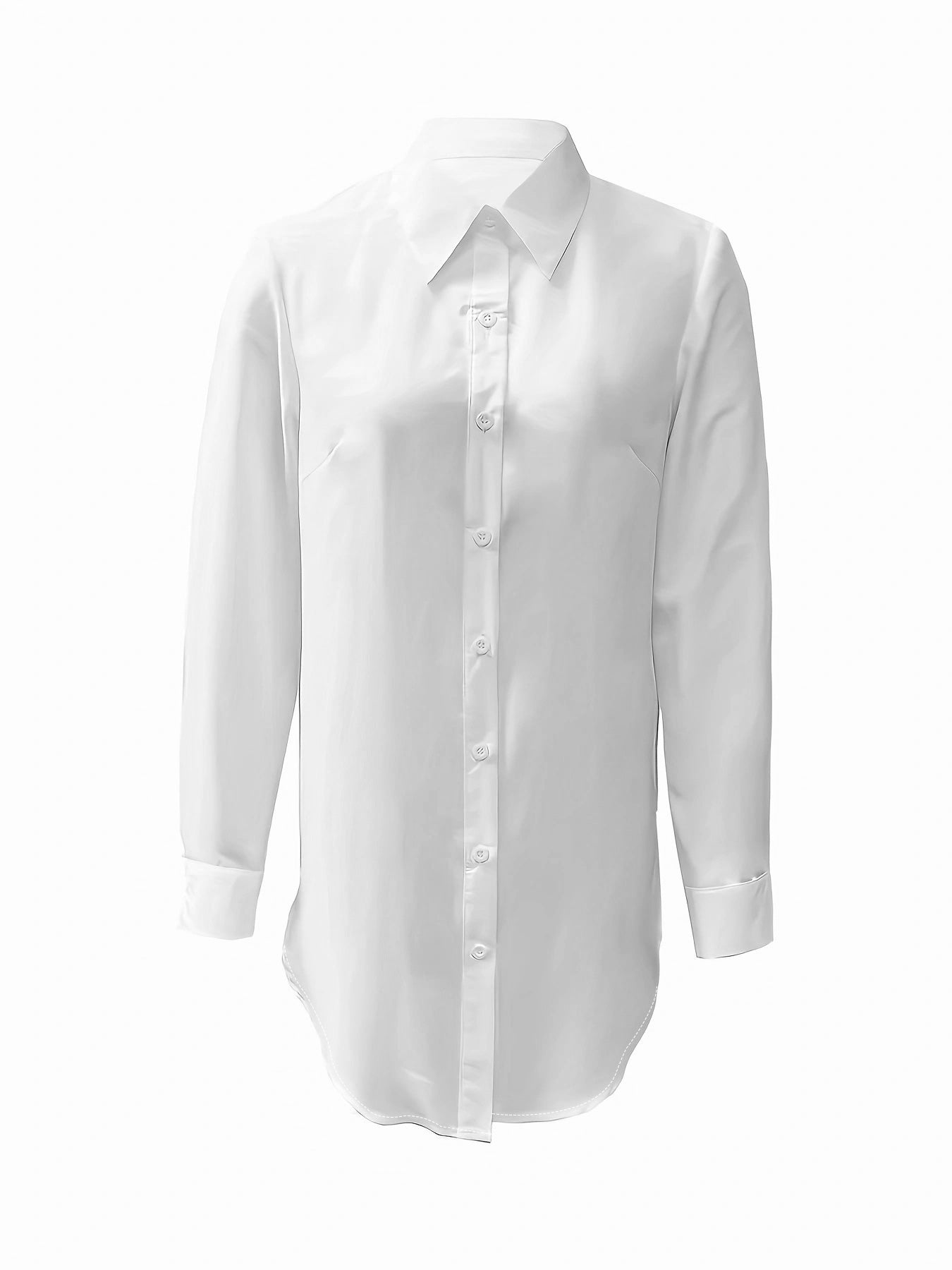 Long And Simple Casual Shirts, Can Be Worn In Four Seasons.