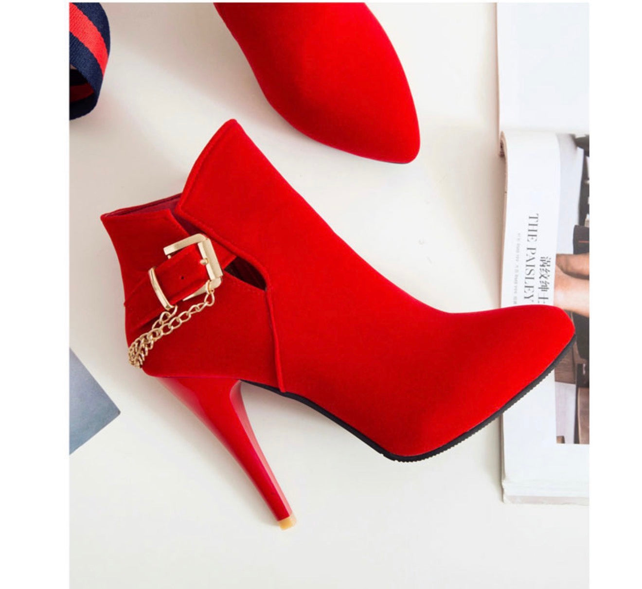Buckle Ankle Boots, High Heels, and Short Booties