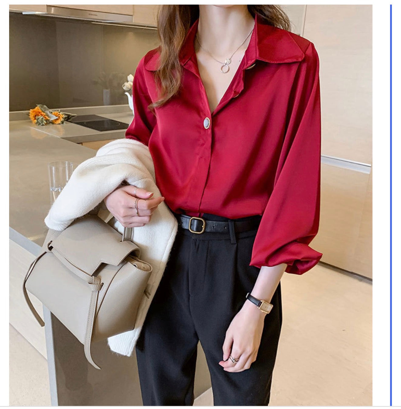 Women's Fashion Long Sleeve Chiffon Blouse Collection