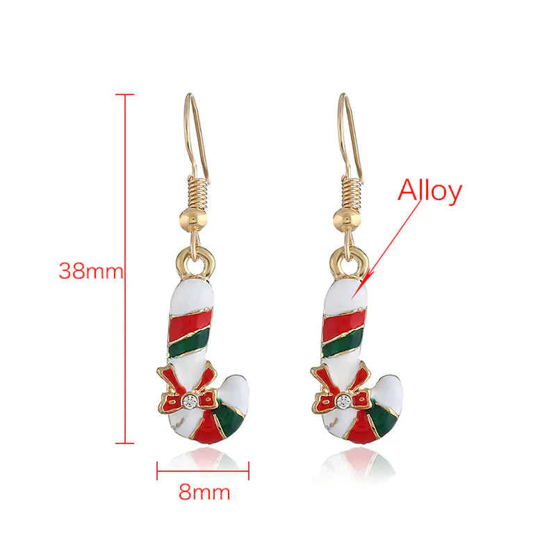 Christmas Jewelry Set: Earrings and Necklace