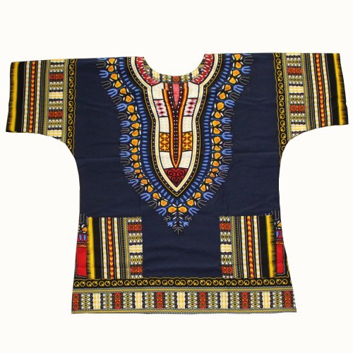 African Printed 100% Cotton Unisex Dashiki T-shirts