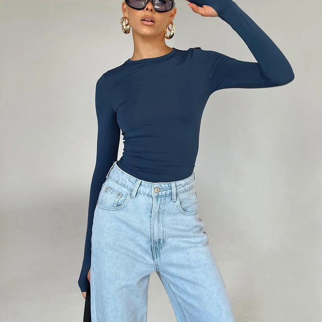Women's Long Sleeve Casual T-Shirts for Spring & Autumn