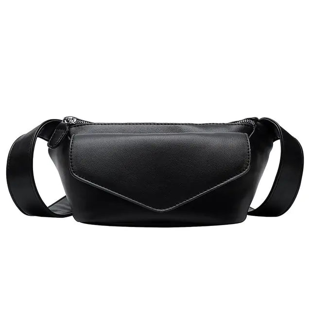 Women's Solid Color Casual Waist and Shoulder Bags