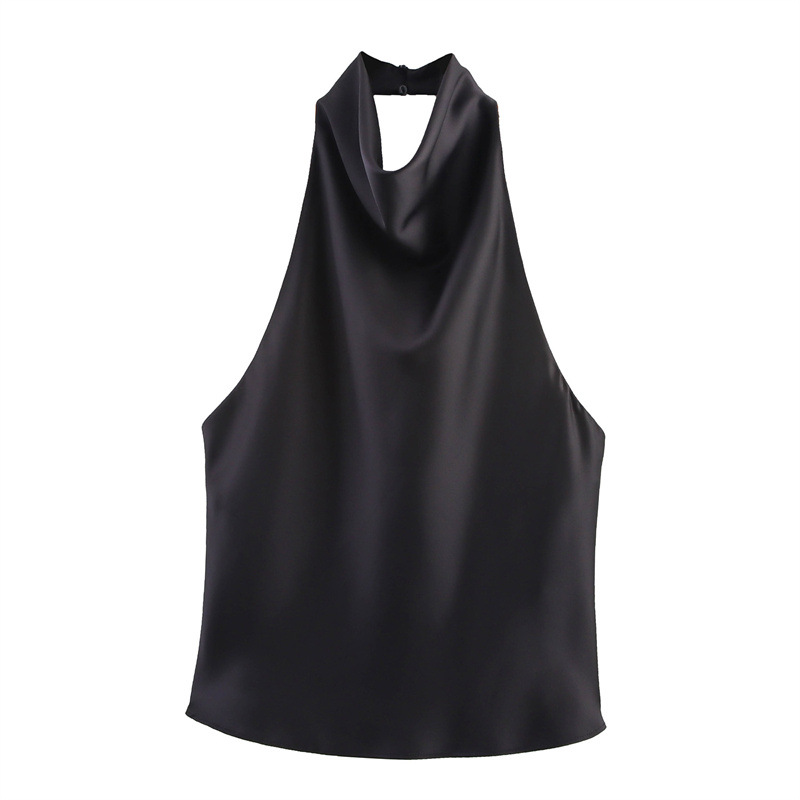 Satin Halter Neck Dress