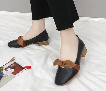 Autumn Women's Flats with Bow, Korean Style Slip-On