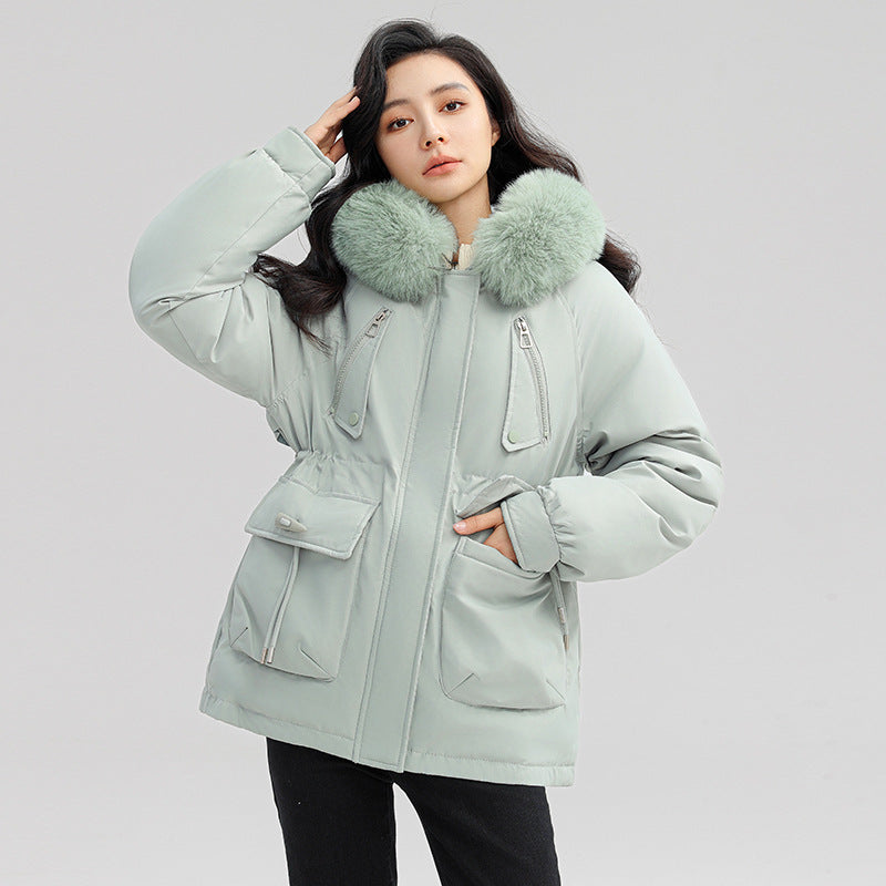 Horn Button Parka, Women's Loose Coat Jacket