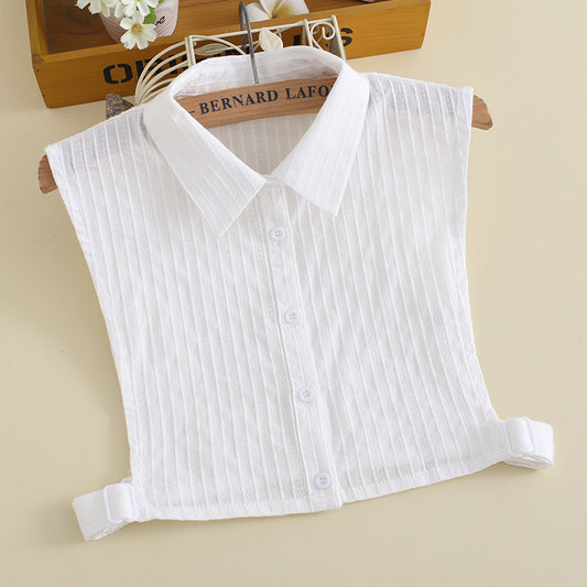 Autumn Winter Cotton Fake Collar for Women's Shirts