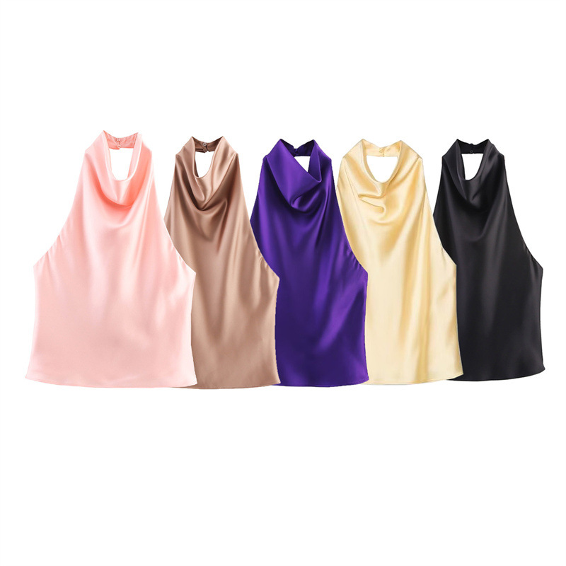 Satin Halter Neck Dress
