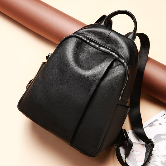 Backpack Leather Travel Handbags. Tide Ins Wild Top Layer Cowhide
