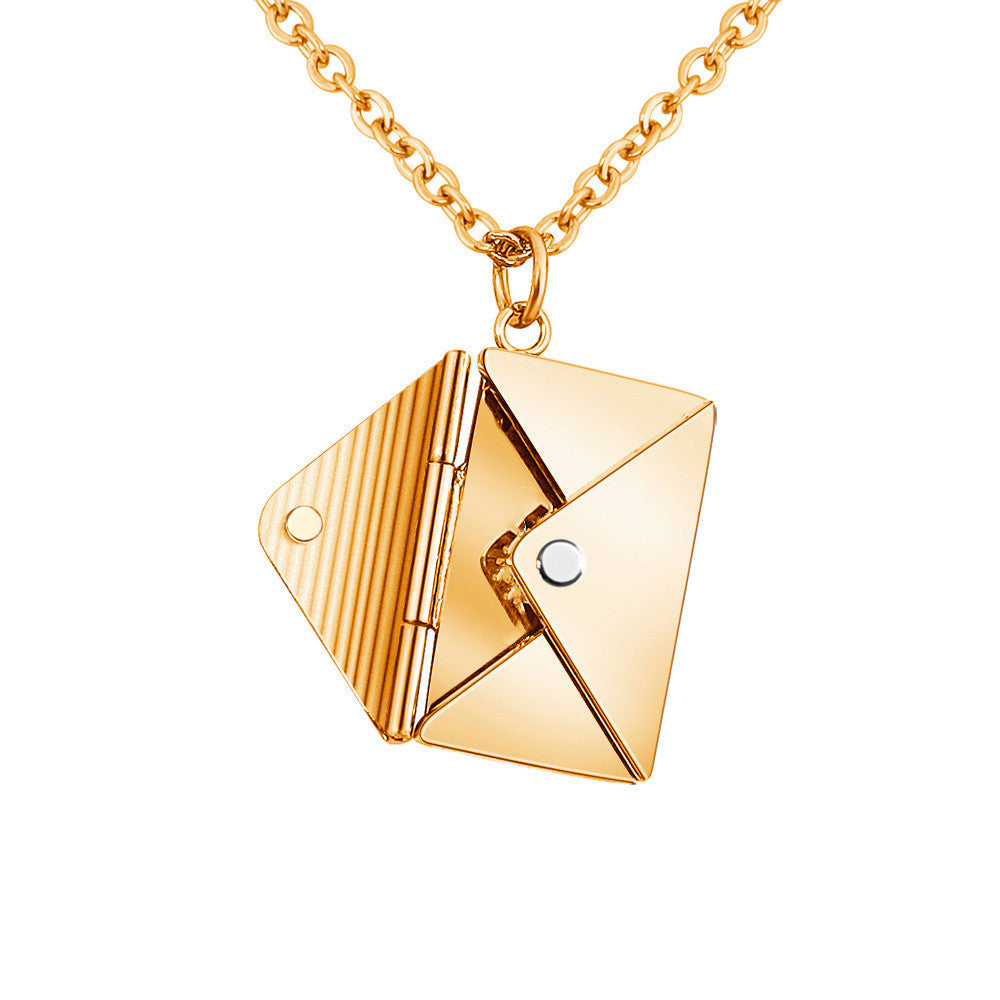 Envelop Love Letter Pendant Necklace