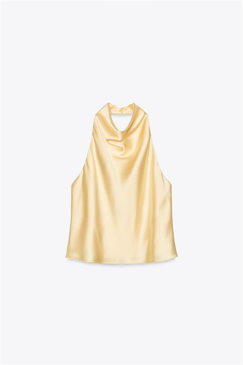 Satin Halter Neck Dress