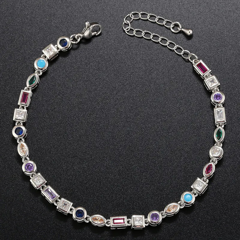 Colorful Crystal Bracelet Necklace for Women