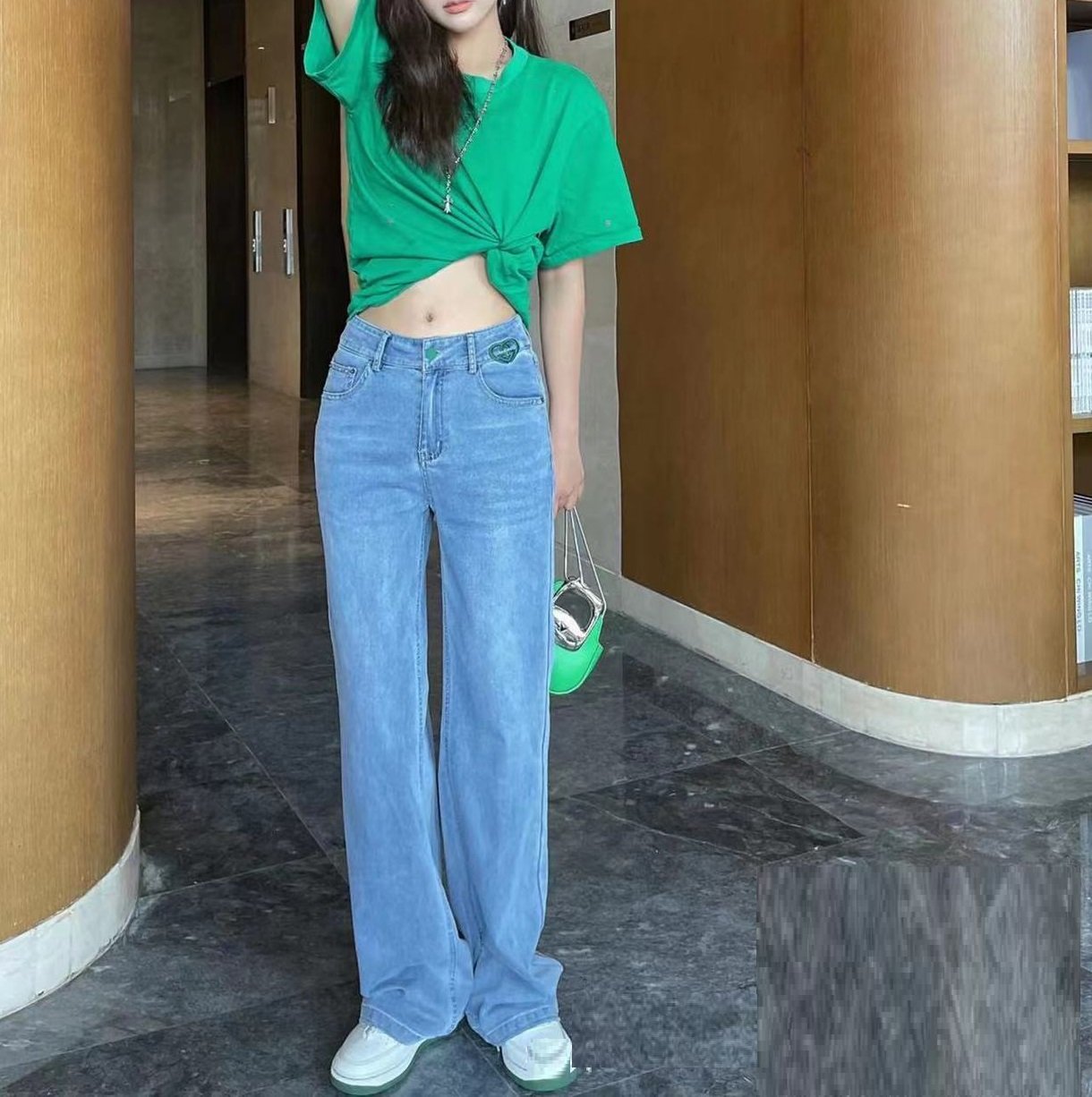 Women's Straight Loose High-Waist Jeans