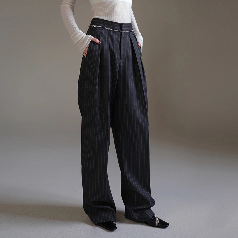Women's Striped Suit Pants