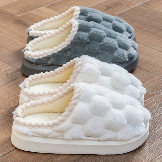 Women's Indoor Non-slip Thick Bottom Warm Cotton Slippers