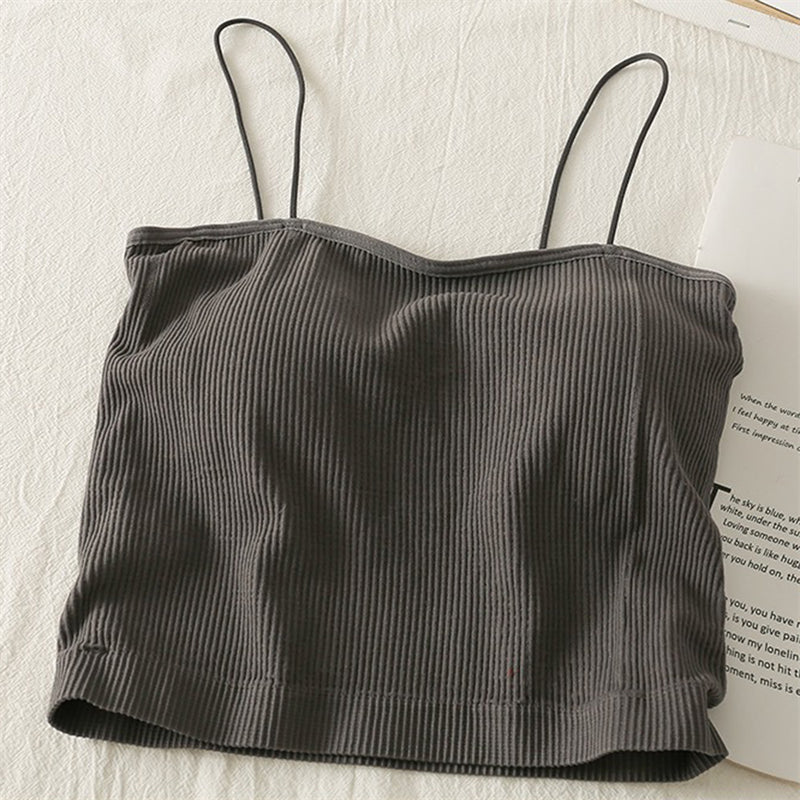 Women's Slim Knit Casual Solid Color Tank Top
