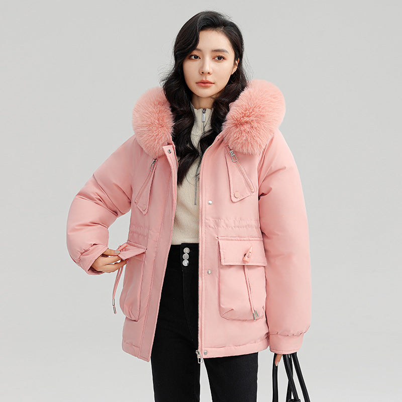 Horn Button Parka, Women's Loose Coat Jacket