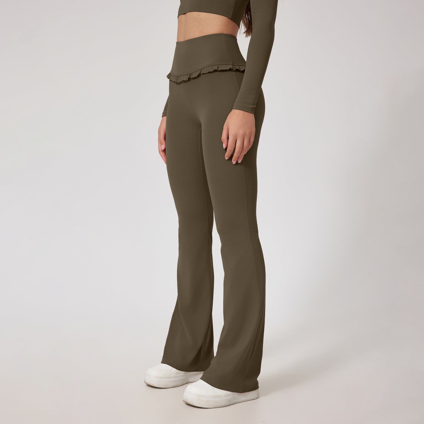 High Waist Yoga Pants. Hip Lift Lace Nude Feel leggings, Running Fitness