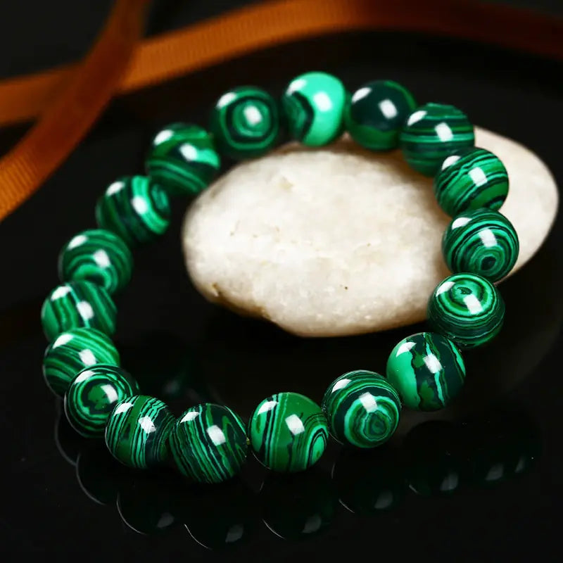 Natural Malachite Optimized Bracelet, Stone Jewelry