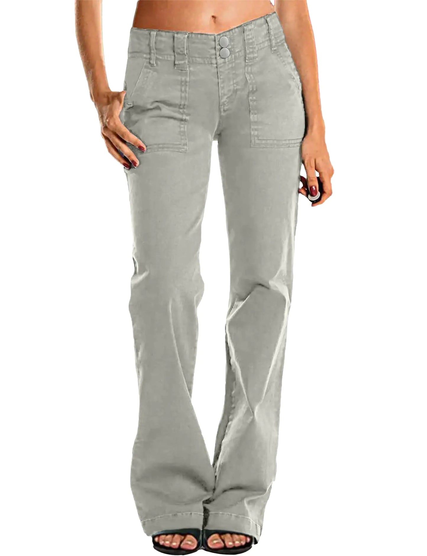 Mid Rise Jeans for Women. Wide Leg, Straight Leg Light weight pants