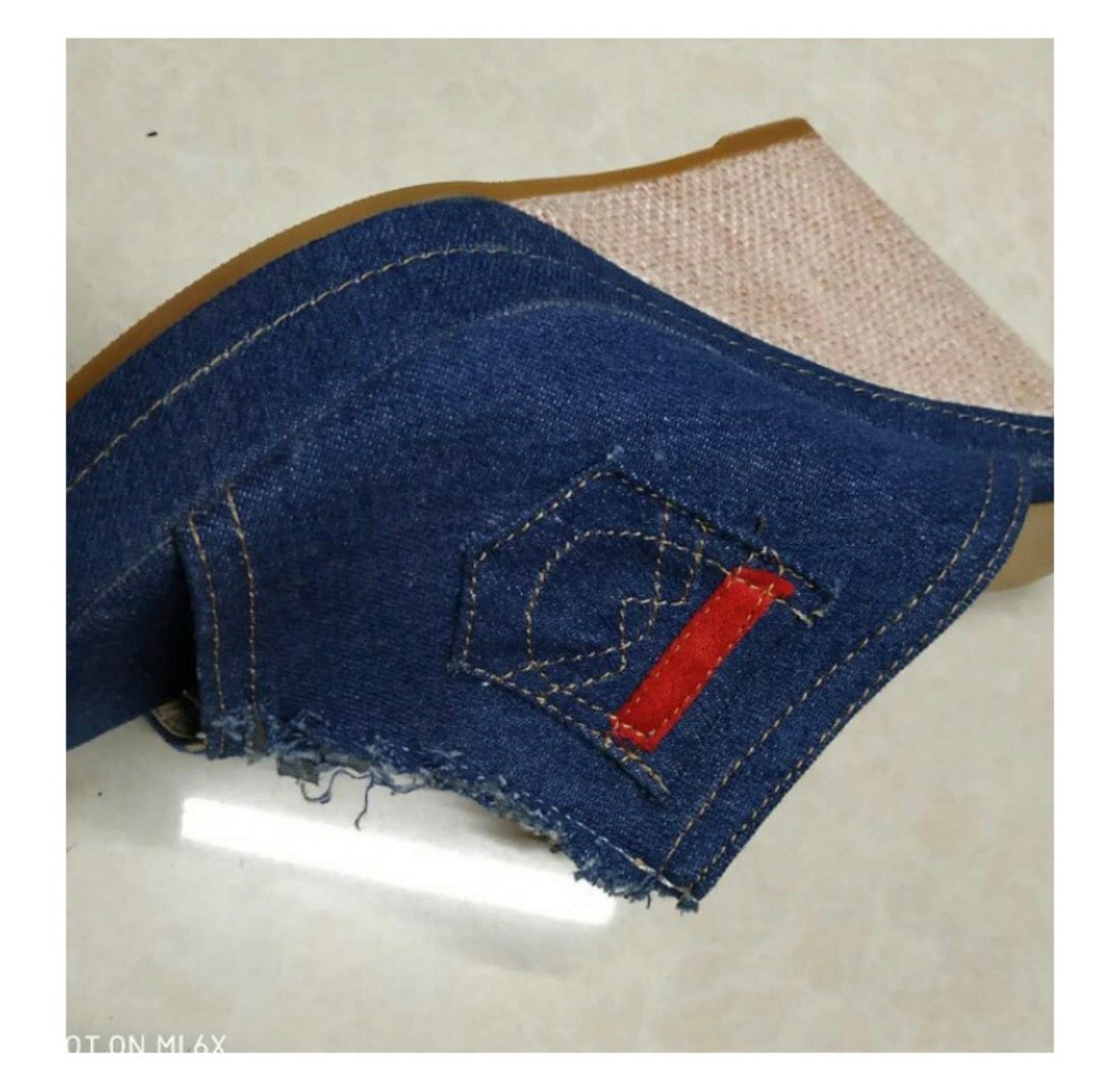 Summer Women's Denim Sandals with Mid Heels