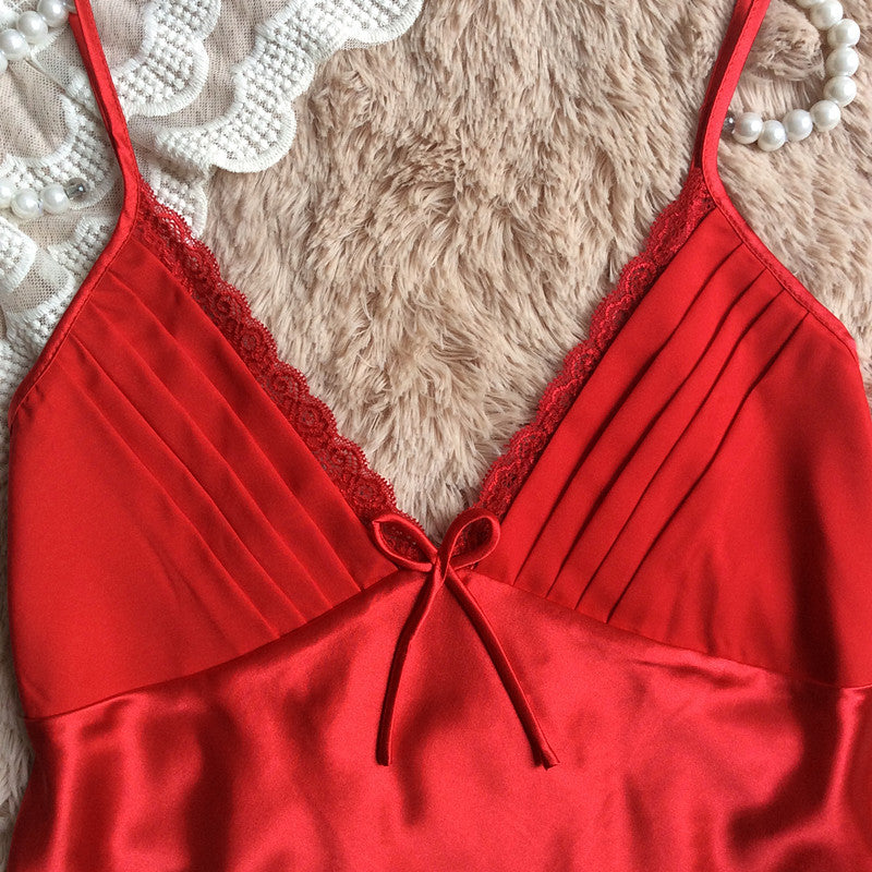 Women's Silk-Feel Cami Top and Shorts Pajama Set