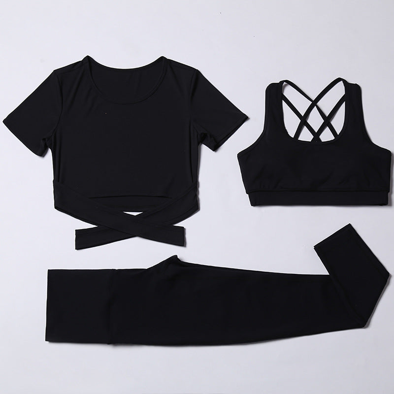 3-Piece Women's Yoga Set with Quick-Dry Tank and Pants