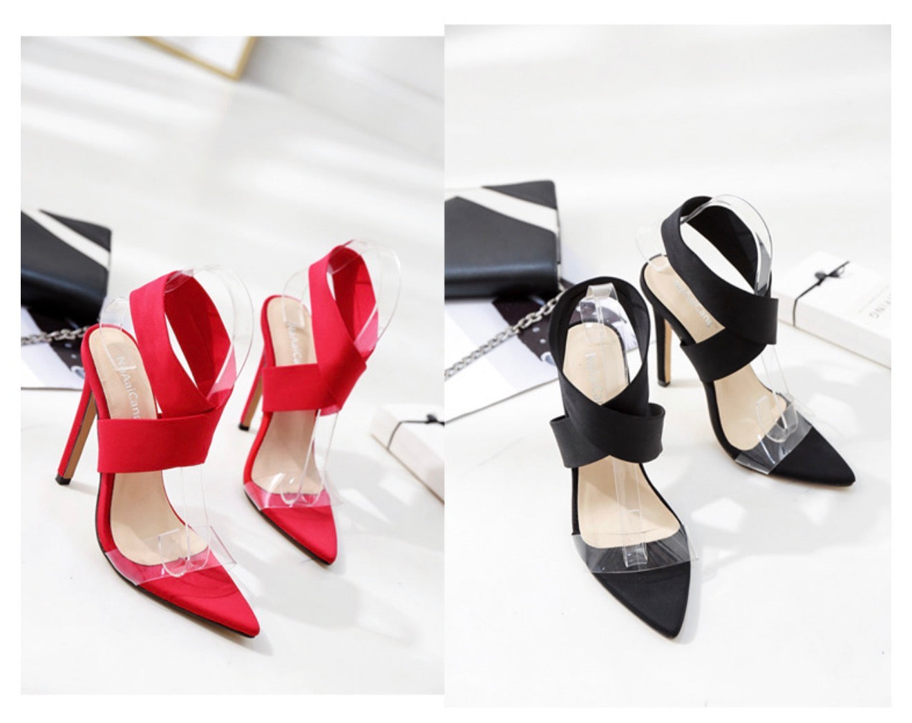 Women's Sexy Cross-Strap High Heels Sandals