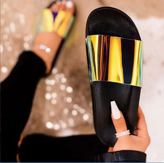 Summer Women's Sequined Sandals and Beach Shoes