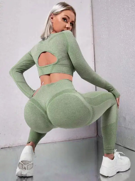 New Seamless Yoga and Running 2-Piece Set